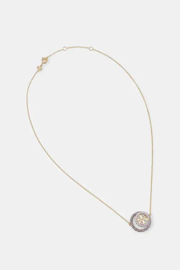 Tory Burch Pozlaćena ogrlica Tory Burch Miller Pave