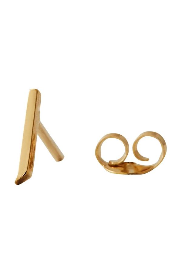 Design Letters Pozlaćena srebrna naušnica Design Letters 90401001J