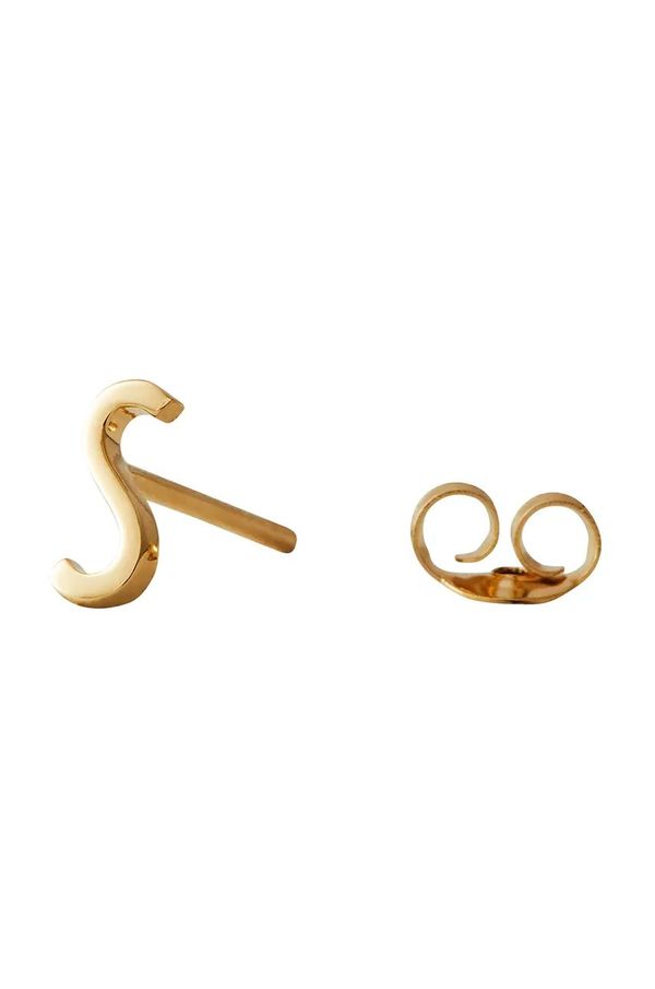 Design Letters Pozlaćena srebrna naušnica Design Letters 90401001S