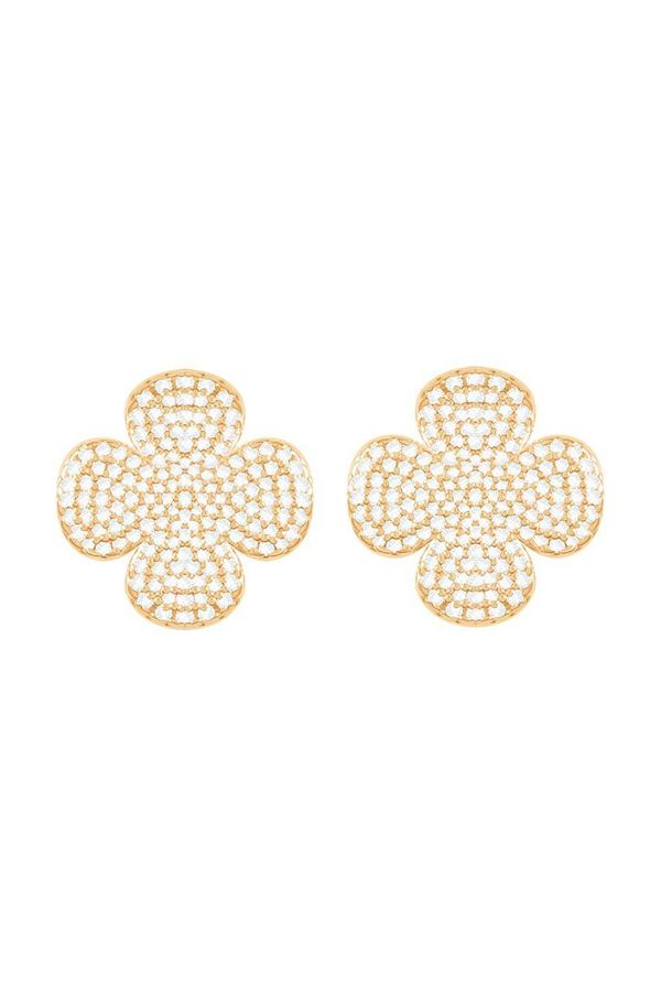 Lilou Pozlaćene naušnice Lilou Microsetting 4/10/KOL/BIC/PO