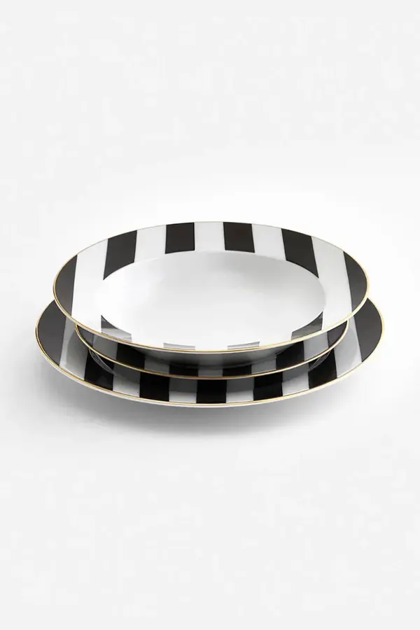 La Mania Pribor za jelo za 1 osobu La Mania Stripes 3 szt.