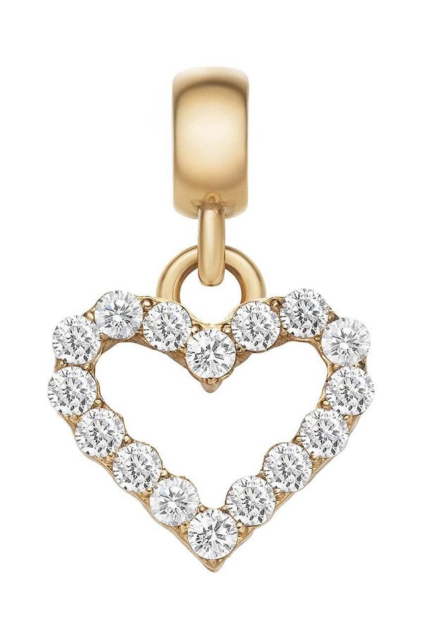 Daniel Wellington Privjesak od kristala Daniel Wellington Charm Heart White Crystal