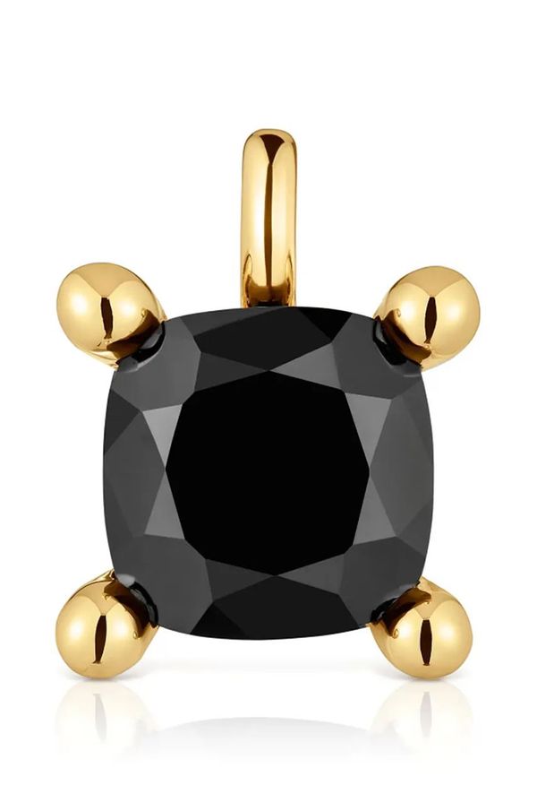 Tous Privjesak od pozlaćenog srebra Tous Color Black 1004234900