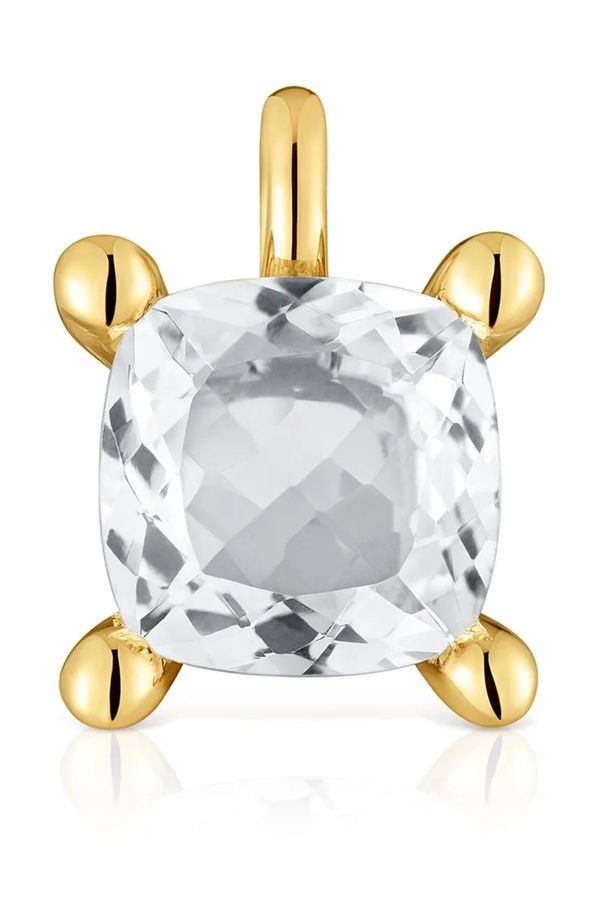 Tous Privjesak od pozlaćenog srebra Tous Color White 1004235000