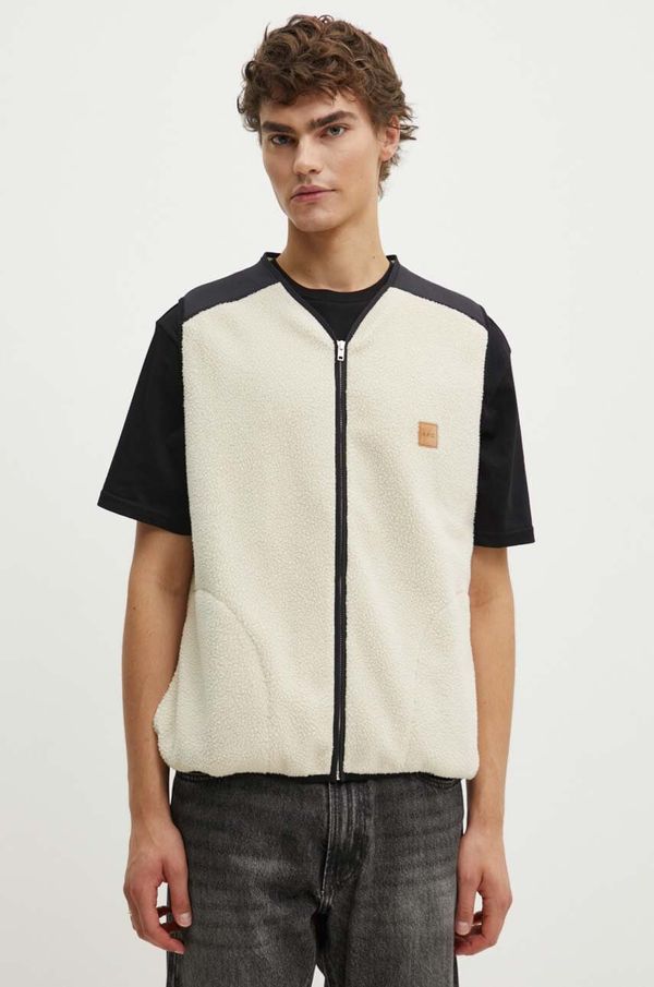 A.P.C. Prsluk A.P.C. blouson nate za muškarce, boja: bež, za prijelazno razdoblje, PSAIF.M02958