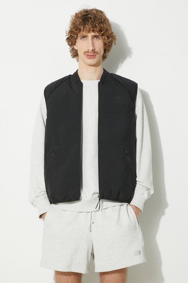 adidas Originals Prsluk adidas Originals za muškarce, boja: crna, za prijelazno razdoblje, IS5389