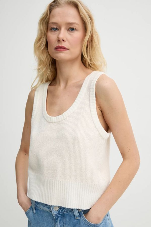 American Vintage Prsluk American Vintage boja: bež, BLI18AH24