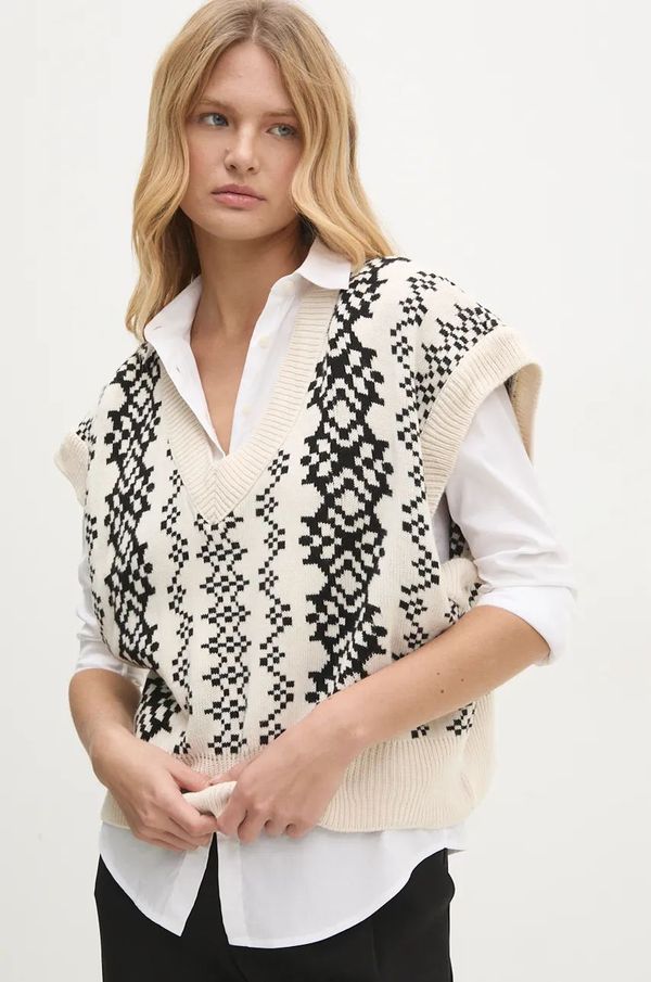 Answear Lab Prsluk Answear Lab boja: bež