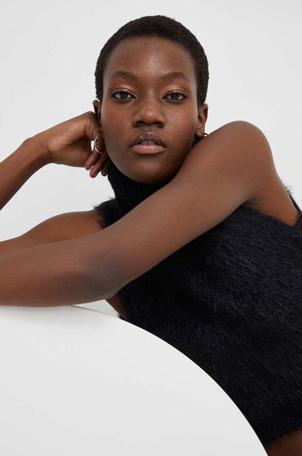 Answear Lab Prsluk Answear Lab boja: crna, lagani