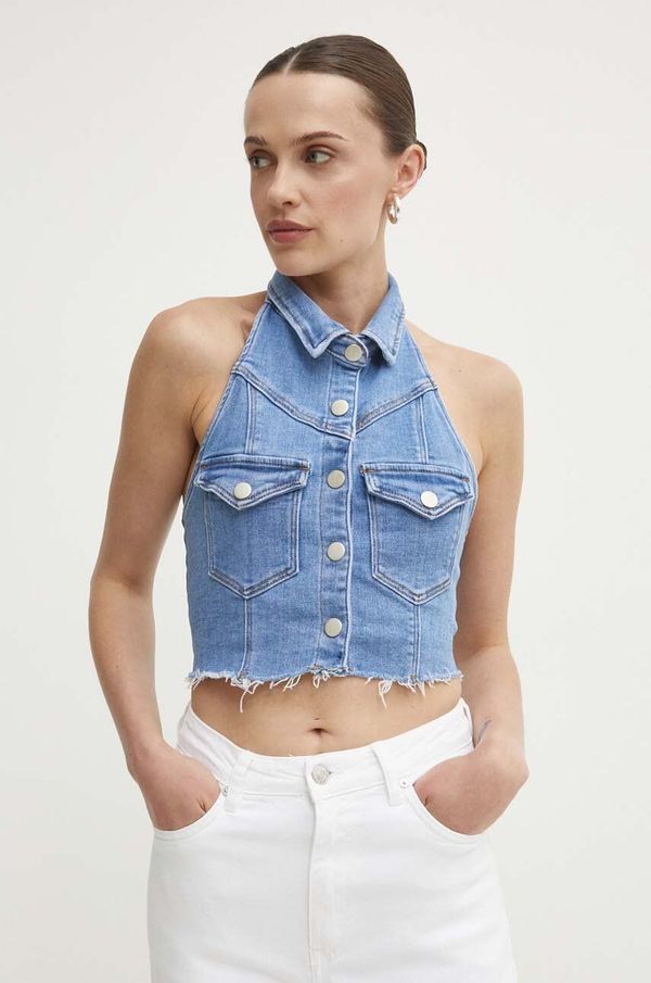 Answear Lab Prsluk Answear Lab jednoredno zakopčavanje