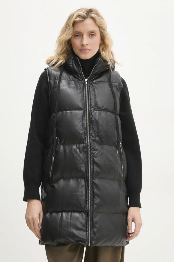 Answear Lab Prsluk Answear Lab za žene, boja: crna, za prijelazno razdoblje