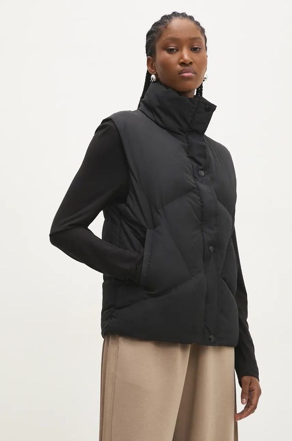 Answear Lab Prsluk Answear Lab za žene, boja: crna, za prijelazno razdoblje