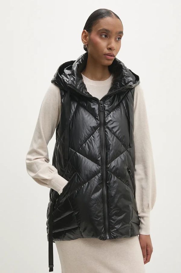 Answear Lab Prsluk Answear Lab za žene, boja: crna, za zimu