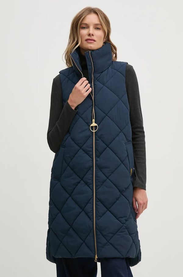 Barbour Prsluk Barbour Leverton Puffer Gilet za žene, boja: tamno plava, za zimu, LGI0171