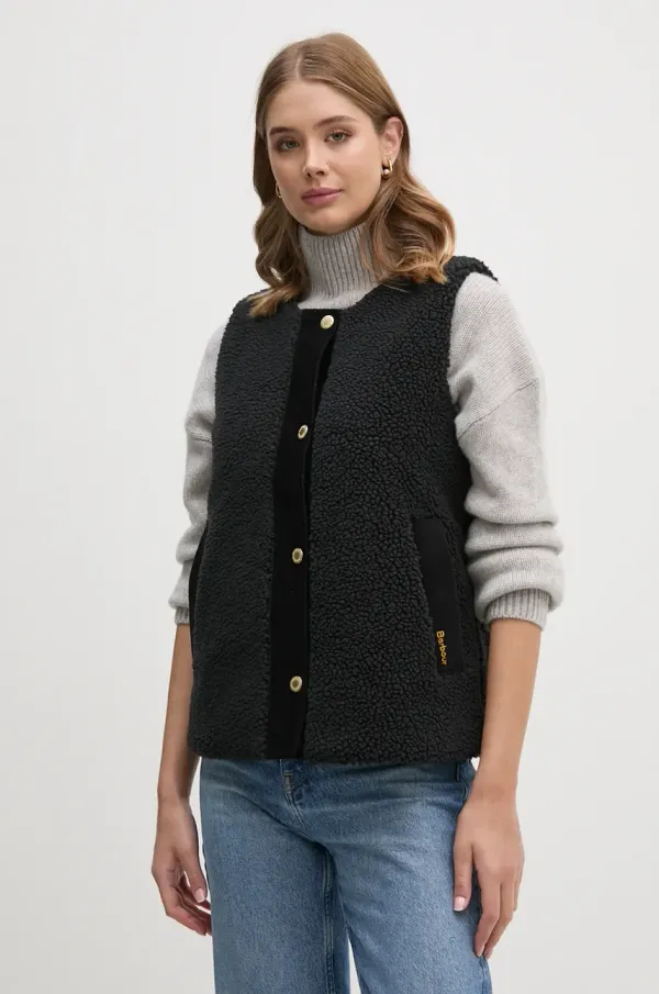 Barbour Prsluk Barbour za žene, boja: crna, za prijelazno razdoblje, LLI0016