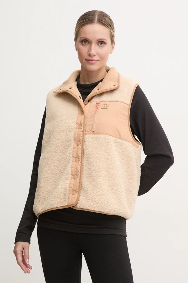 Billabong Prsluk Billabong Hike Up Vest za žene, boja: bež, za prijelazno razdoblje, ABJJK00196