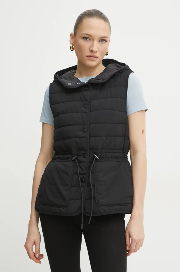 BOSS Prsluk BOSS za žene, boja: crna, za prijelazno razdoblje, 50531141