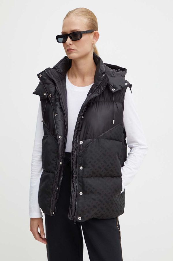 Boss Prsluk BOSS za žene, boja: crna, za zimu, 50518344