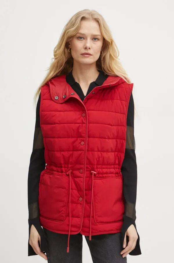 BOSS Prsluk BOSS za žene, boja: crvena, za prijelazno razdoblje, 50535183