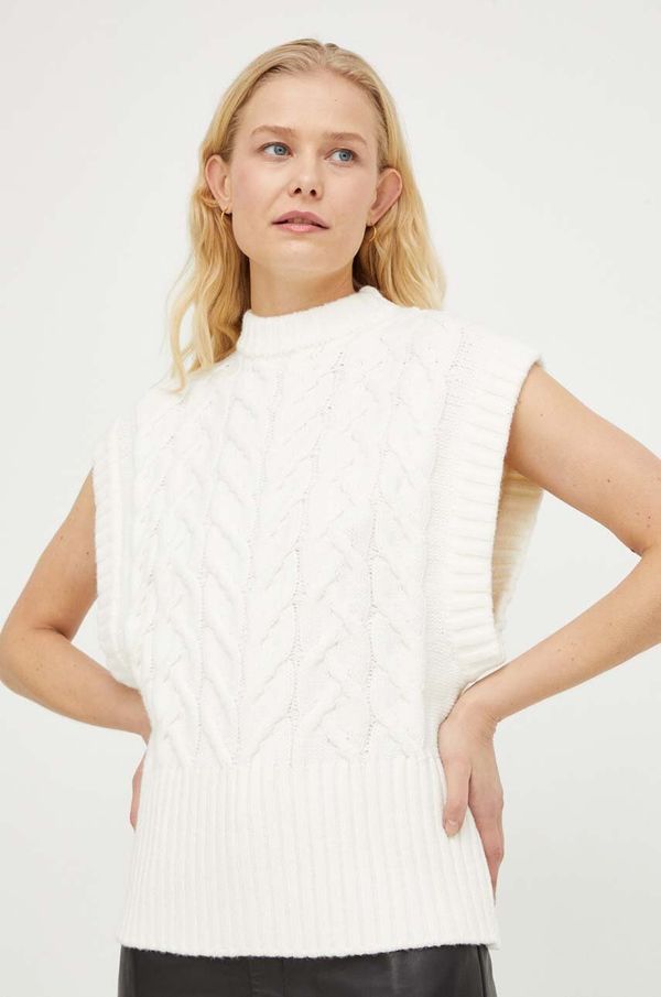 Bruuns Bazaar Prsluk Bruuns Bazaar boja: bež, lagani