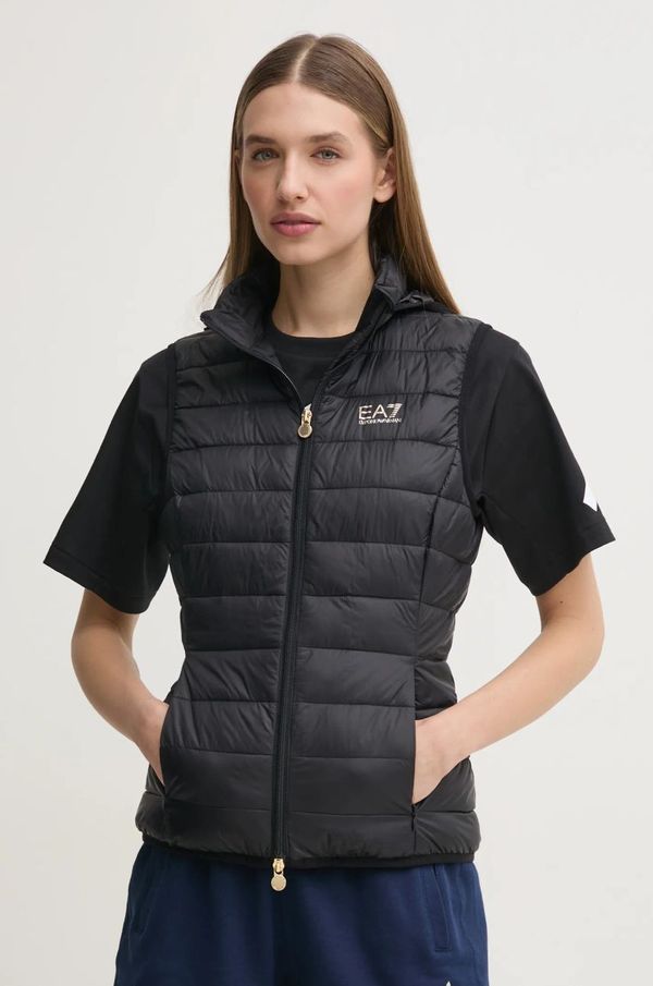 EA7 Emporio Armani Prsluk EA7 Emporio Armani za žene, boja: crna, za prijelazno razdoblje, AF12477.7W000087