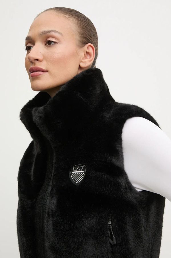 EA7 Emporio Armani Prsluk EA7 Emporio Armani za žene, boja: crna, za prijelazno razdoblje, TN2ZZ.6DTQ03