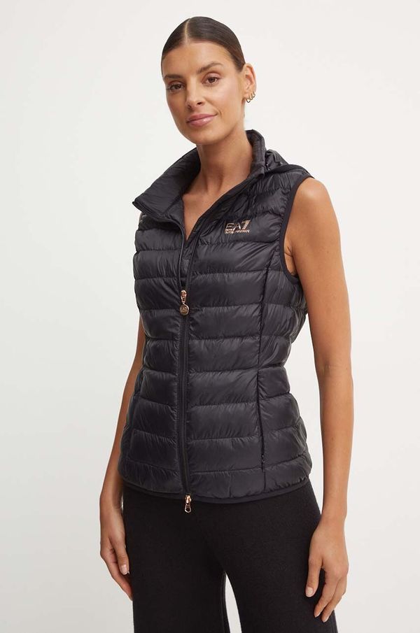 EA7 Emporio Armani Prsluk EA7 Emporio Armani za žene, boja: crna, za prijelazno razdoblje, TNGPZ.6DTQ06