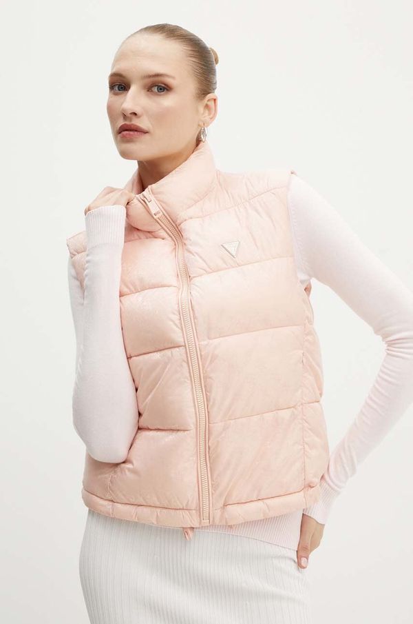 Guess Prsluk Guess za žene, boja: ružičasta, za zimu, W4YL15 WGAL2