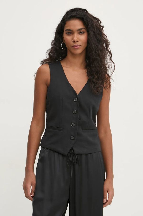 Hollister Co. Prsluk Hollister Co. boja: crna, jednoredno zakopčavanje, KI340-4079