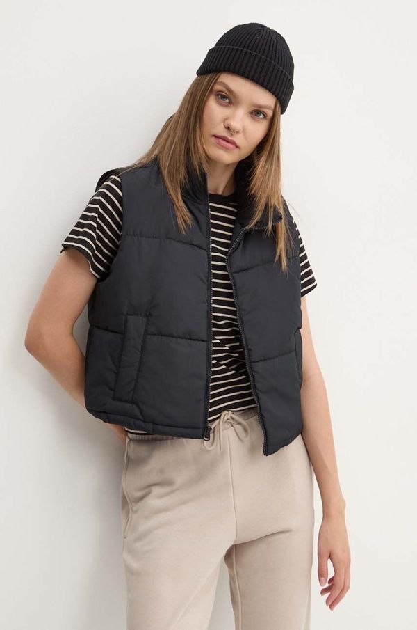 Hollister Co. Prsluk Hollister Co. za žene, boja: crna, za zimu, KI344-4042