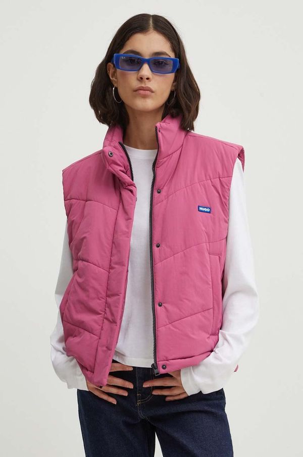 Hugo Blue Prsluk Hugo Blue za žene, boja: ružičasta, za zimu, 50510558