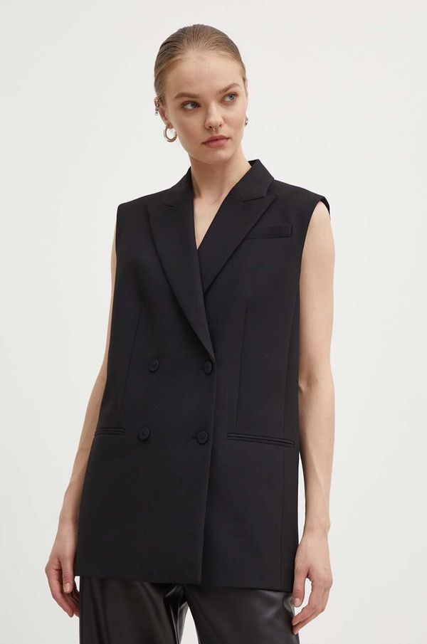 Hugo Prsluk HUGO boja: crna, dvoredno zakopčavanje, 50517927