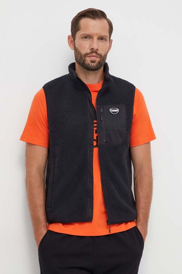 Hummel Prsluk Hummel za muškarce, boja: crna, za prijelazno razdoblje