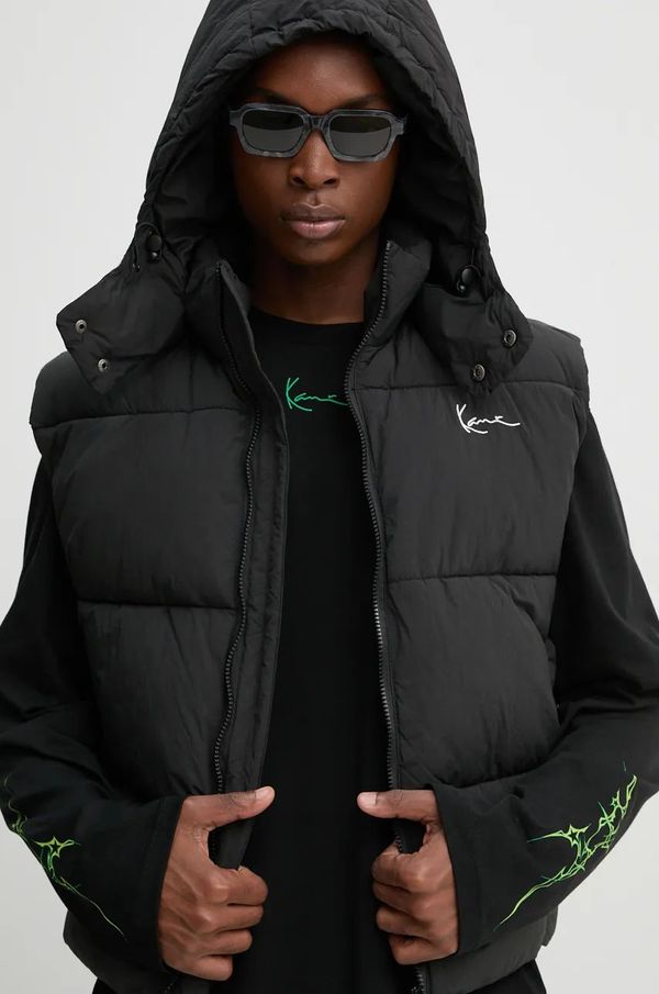 Karl Kani Prsluk Karl Kani za muškarce, boja: crna, za zimu, 60720004