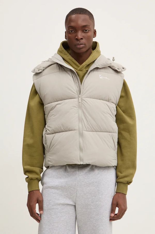 Karl Kani Prsluk Karl Kani za muškarce, boja: siva, za zimu, 60720003