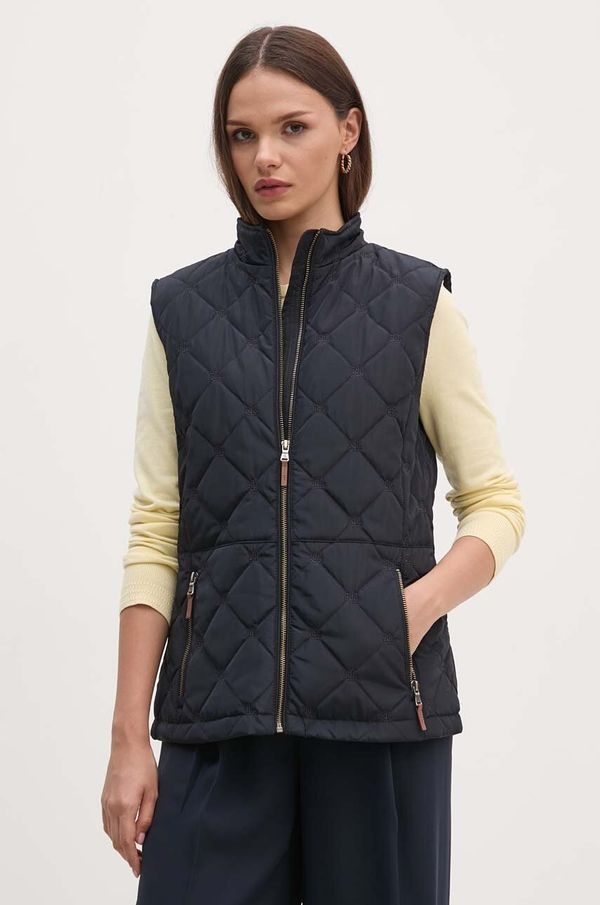 Lauren Ralph Lauren Prsluk Lauren Ralph Lauren za žene, boja: tamno plava, za prijelazno razdoblje, 297951275