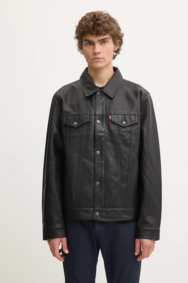 Levi's Prsluk Levi's za muškarce, boja: crna, za zimu, A5484