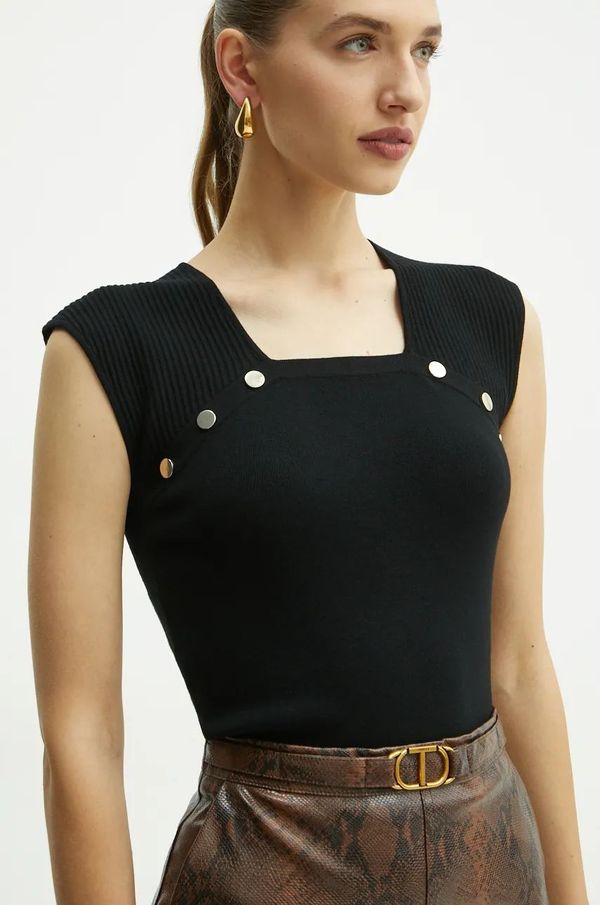 Liu Jo Prsluk Liu Jo za žene, boja: crna, lagani, WF4294 MS99E