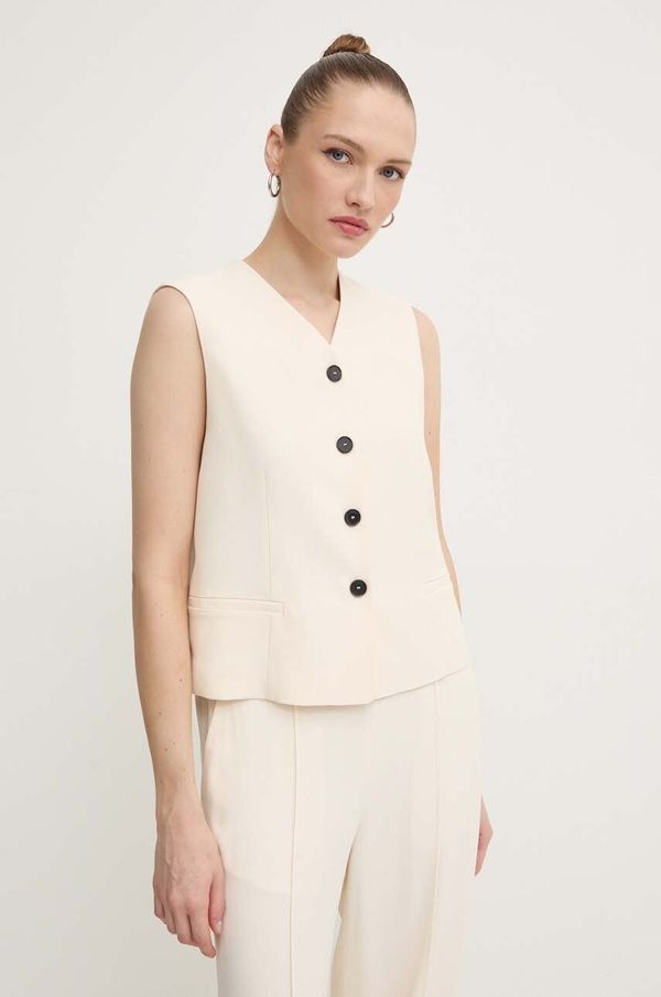 Liviana Conti Prsluk Liviana Conti boja: bež, jednoredno zakopčavanje, F4WS50