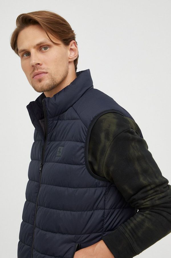 Marc O'Polo Prsluk Marc O'Polo za muškarce, boja: tamno plava, za prijelazno razdoblje, B21096072022