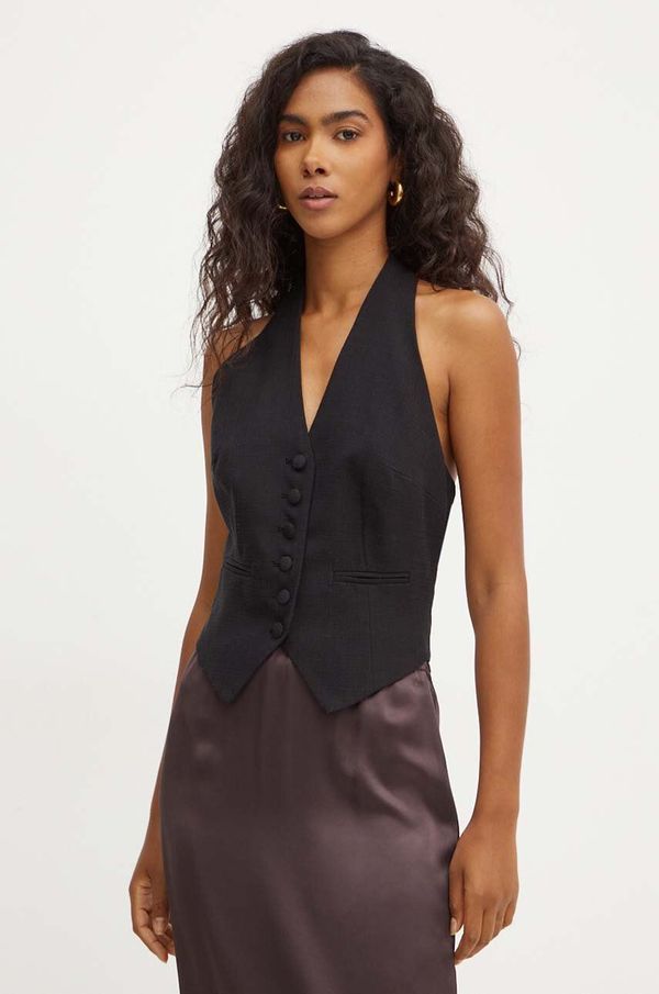 Marciano Guess Prsluk Marciano Guess DANIELLE boja: crna, jednoredno zakopčavanje, 4YGN11 7144A