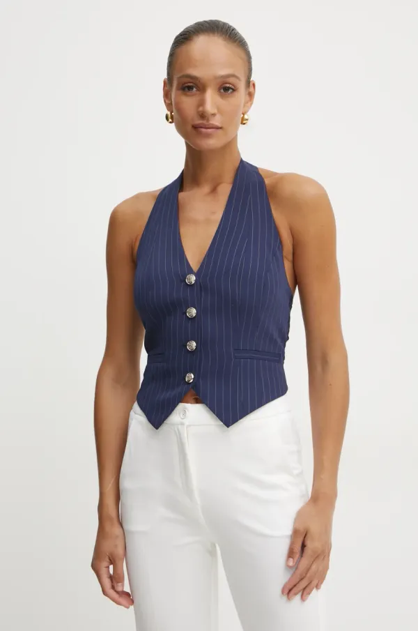 Marciano Guess Prsluk Marciano Guess SIDNEY boja: tamno plava, jednoredno zakopčavanje, 5RGN06 7254A