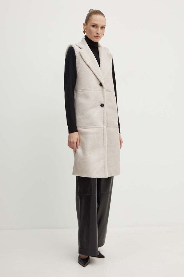 Marella Prsluk Marella za žene, boja: bež, za prijelazno razdoblje, 2423906026200