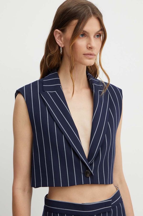 Max&Co. Prsluk MAX&Co. boja: tamno plava, jednoredno zakopčavanje, 2416151022200