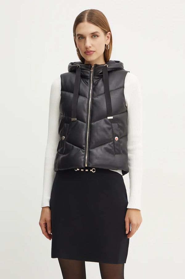 Morgan Prsluk Morgan GSOLO za žene, boja: crna, za zimu, GSOLO