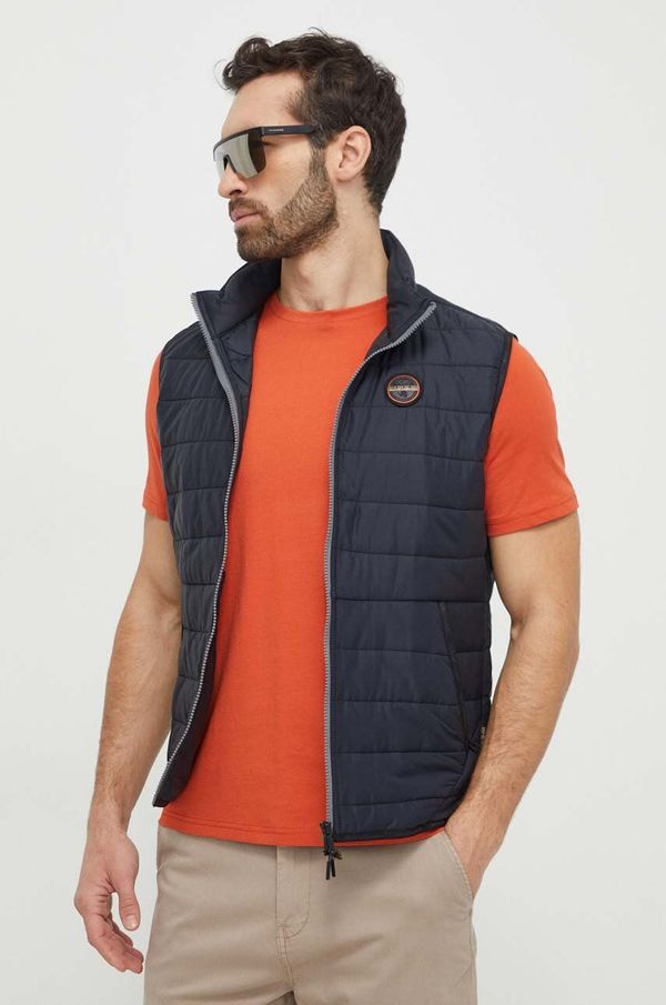 Napapijri Prsluk Napapijri za muškarce, boja: crna, za prijelazno razdoblje