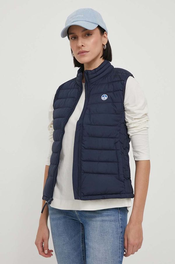 North Sails Prsluk North Sails za žene, boja: tamno plava, za prijelazno razdoblje, 010032