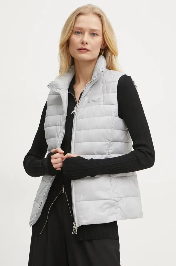 Patrizia Pepe Prsluk Patrizia Pepe za žene, boja: siva, za zimu, 8O0172 A503