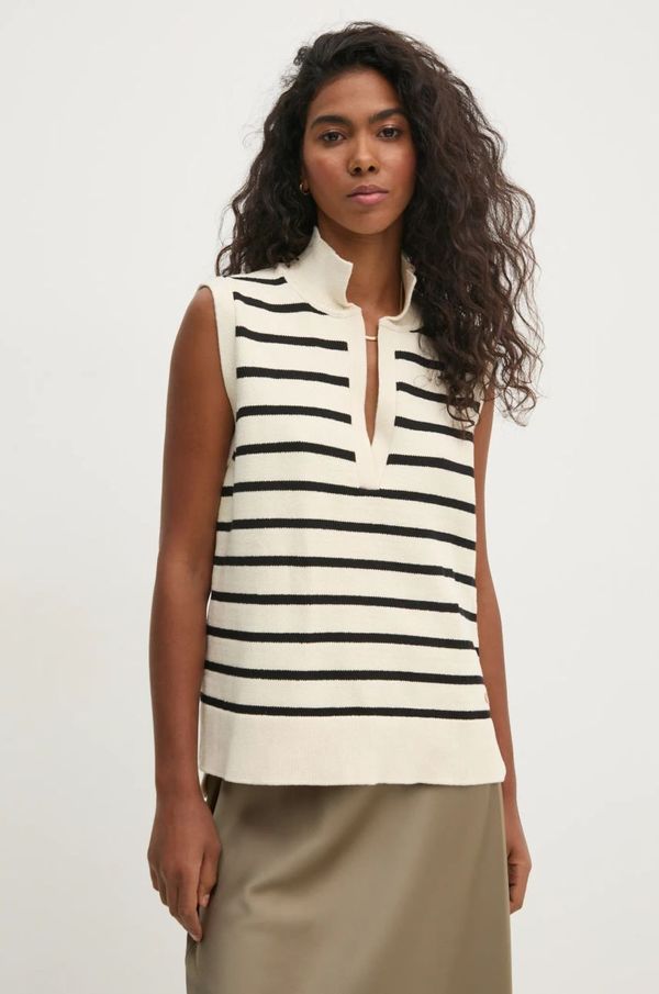 Pedro del Hierro Prsluk Pedro del Hierro boja: bež, lagani, 5508903