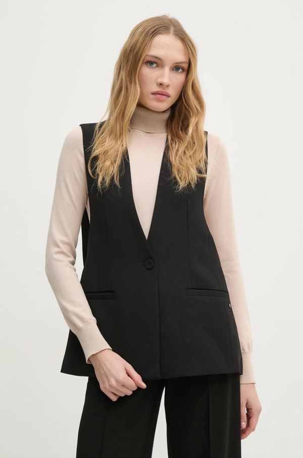 Pedro del Hierro Prsluk Pedro del Hierro boja: crna, jednoredno zakopčavanje, 7318941